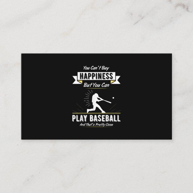Baseball Älskare-gåva till basketspelare Visitkort (Framsida)