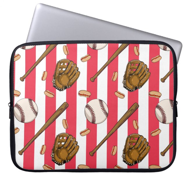 Baseball Älskare Laptop sleeve (Framsidan)