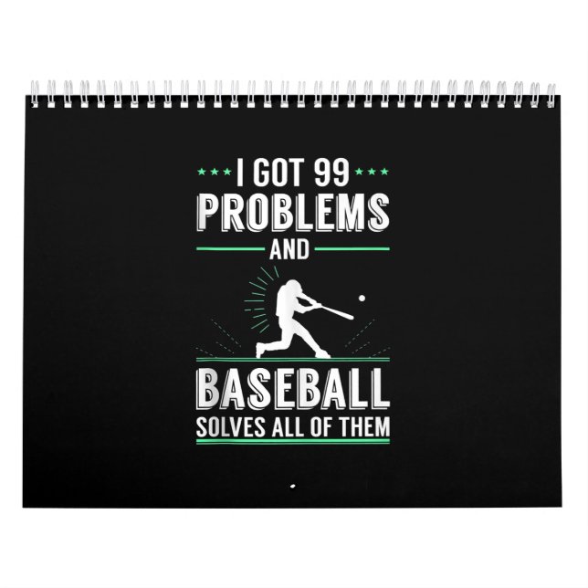 Baseball Älskare-Novelty-gåva till Baseball Fläkt Kalender (Omslag)
