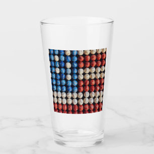 Baseball American Flagga Glaskopp