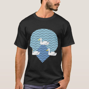 Baseball Anka på Springerna i dammen på basen (2 T Shirt