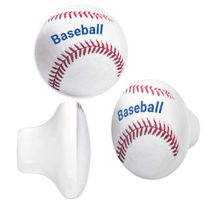 Baseball Anpassade Red White och Blue Knopp