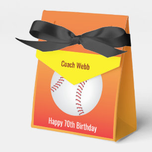 Baseball Anpassningsbar Coach 70th Birthday Gift Presentaskar