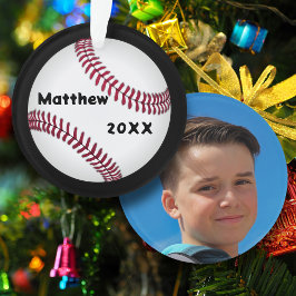 Baseball Anpassningsbar Photo Keepsaké Ornament