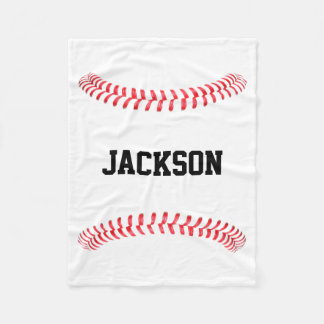 Baseball Anpassningsbar Player eller Team Namn ell Fleecefilt