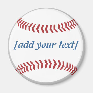 Baseball [anpassningsbar text] magnet