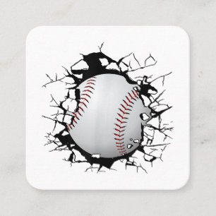 Baseball Apparat - Baseball Fyrkantigt Visitkort