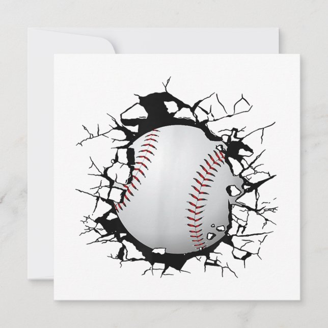 Baseball Apparat - Baseball Inbjudningar (Framsida)