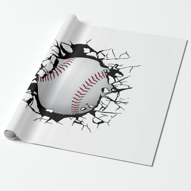 Baseball Apparat - Baseball Presentpapper (Utrullad)