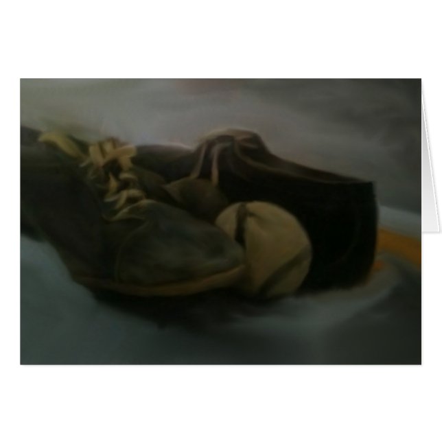 Baseball & Apple paj Hälsningskort (Framsidan Horizontal)