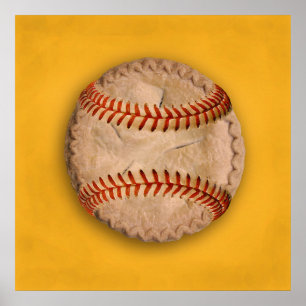 Baseball Apple Paj Poster