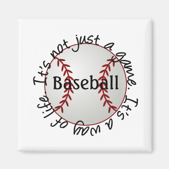 Baseball är inte bara ett spel magnet (Framsidan)