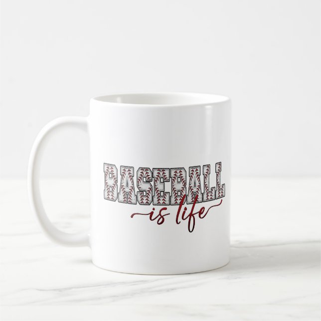 Baseball är Life Mugg (Vänster)