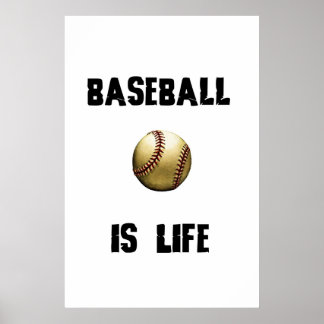 Baseball är LIfe Poster