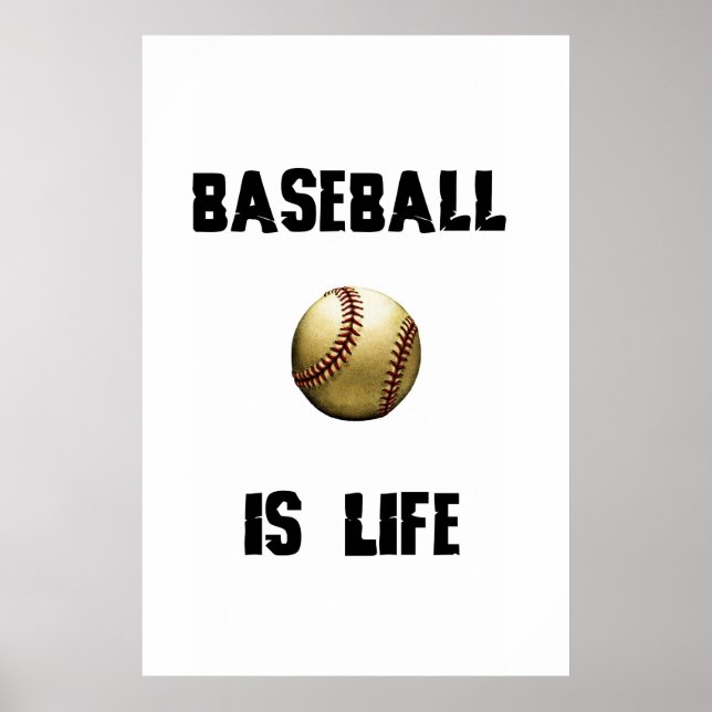 Baseball är LIfe Poster (Framsidan)