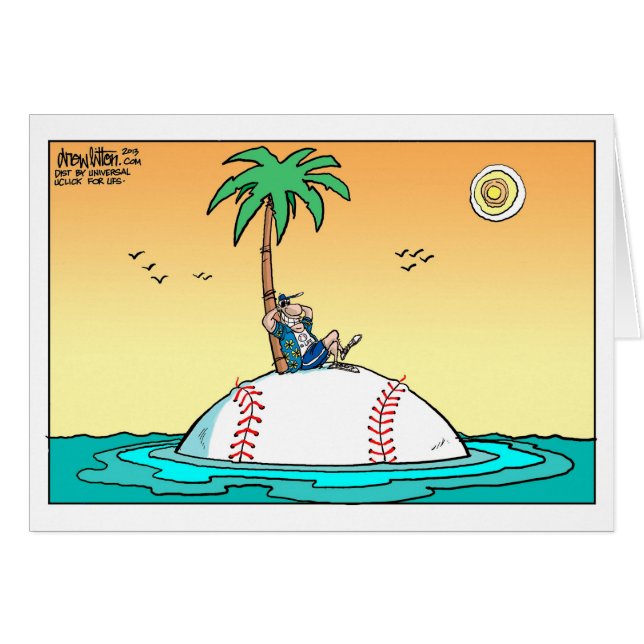 Baseball är liv hälsningskort (Framsidan Horizontal)