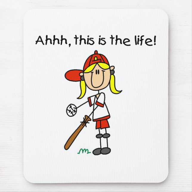 Baseball är livet musmatta (Framsidan)