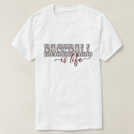 Baseball är livets Kortärmad T Shirt