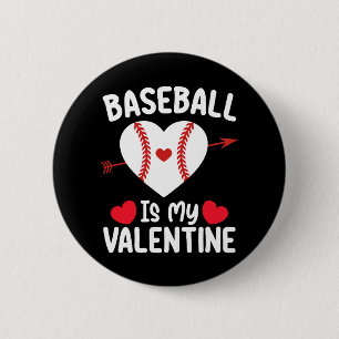 Baseball är min Alla hjärtans dags sport Knapp