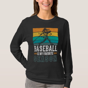 Baseball är min favorit säsong Game Bat för män Ki T Shirt