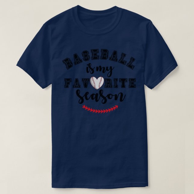 Baseball är min favoritsäsong 11 t shirt (Design framsida)