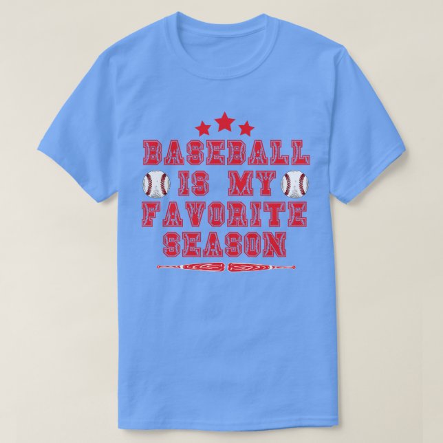 Baseball är min favoritsäsong 12 t shirt (Design framsida)