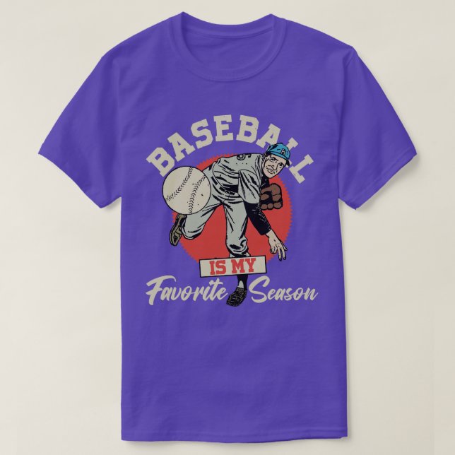 Baseball är min favoritsäsong 1 t shirt (Design framsida)