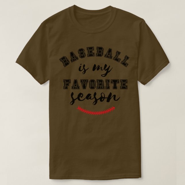 Baseball är min favoritsäsong 5 t shirt (Design framsida)