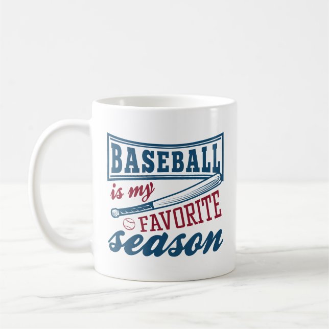 Baseball är min favoritsäsong kaffemugg (Vänster)