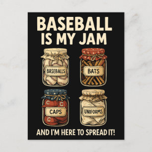 Baseball är min Sylt - en rolig sportdesign Helg Vykort