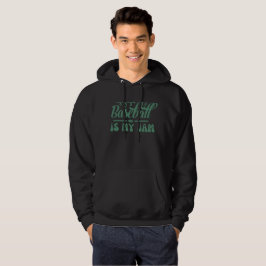 BASEBALL ÄR MIN SYLT lustiga typografiska baseboll Hoodie