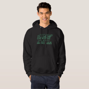 BASEBALL ÄR MIN SYLT lustiga typografiska baseboll Hoodie