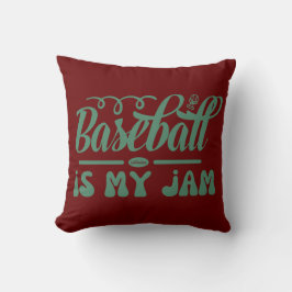 BASEBALL ÄR MIN SYLT lustiga typografiska baseboll Kudde