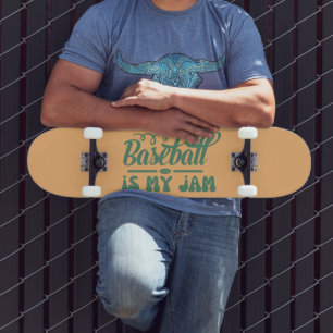 BASEBALL ÄR MIN SYLT lustiga typografiska baseboll Mini Skateboard Bräda 18,5 Cm