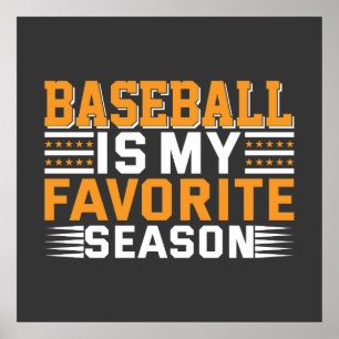 Baseball är mitt favoritårskorg poster