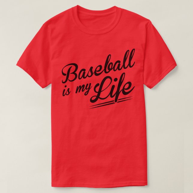 Baseball är mitt liv t shirt (Design framsida)