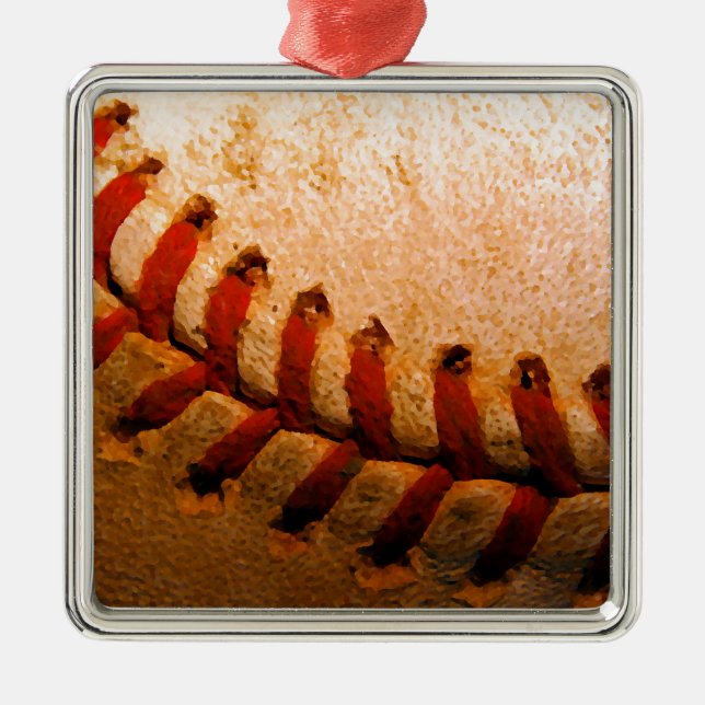 Baseball Art Julgransprydnad Metall (Framsidan)