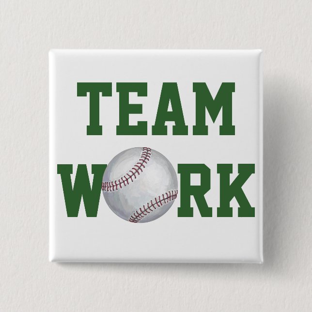 Baseball Art Team-arbete Knapp (Framsida)