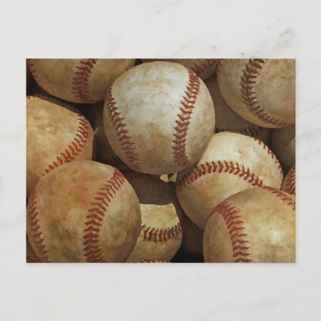 Baseball Art Vykort (Framsida)