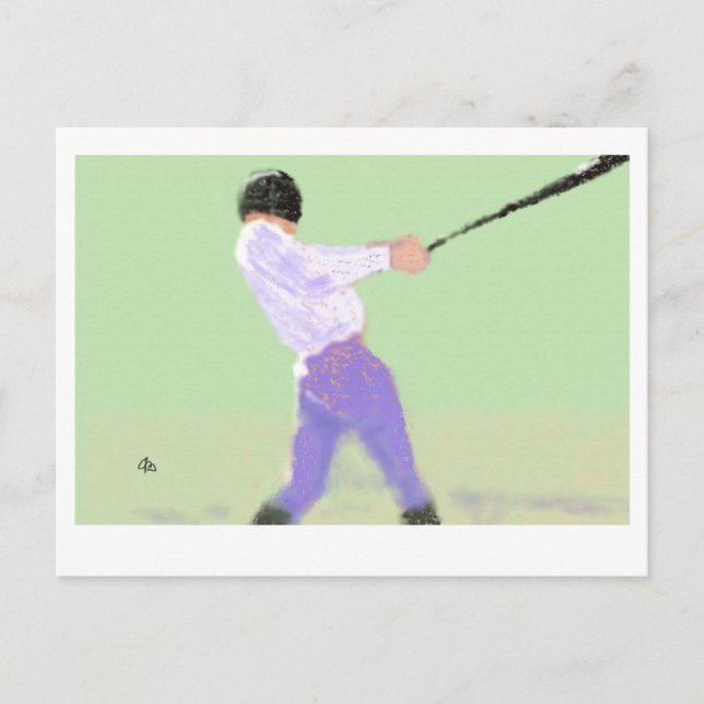 Baseball Art Vykort (Framsida)