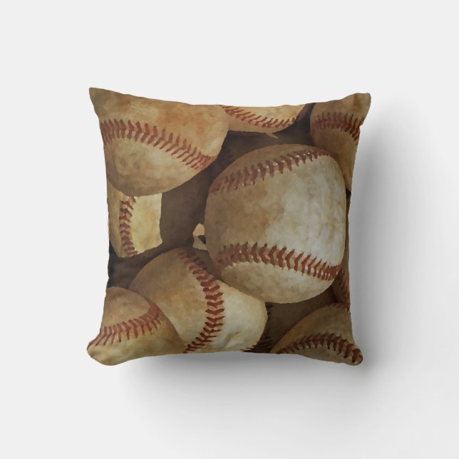 Baseball Artwork Dekorativ kudde (Framsida)