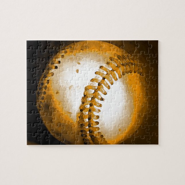 Baseball Artwork - Populära sporter Pussel (Horisontell)