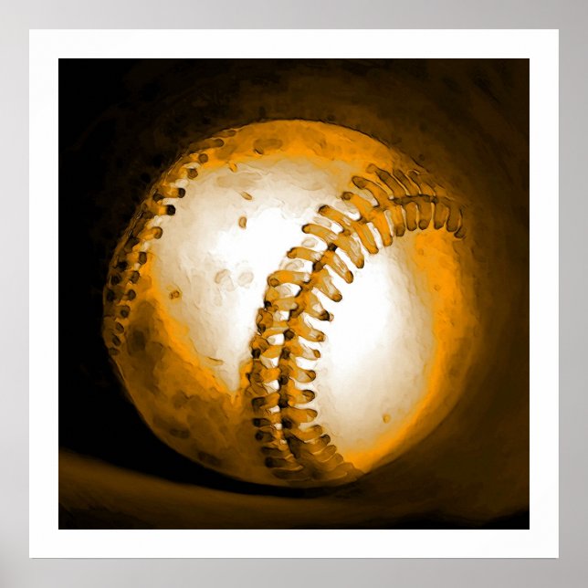 Baseball Artwork Poster Poster Print US Sports (Framsidan)