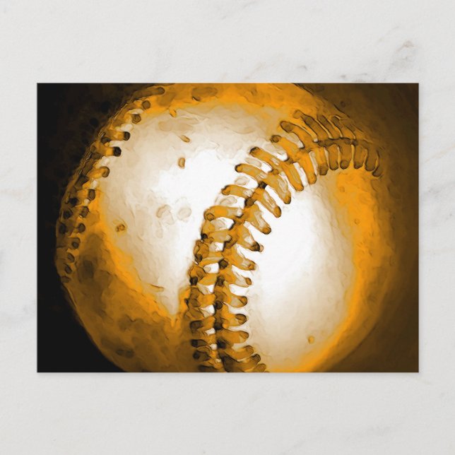 Baseball Artwork Vykort (Framsida)