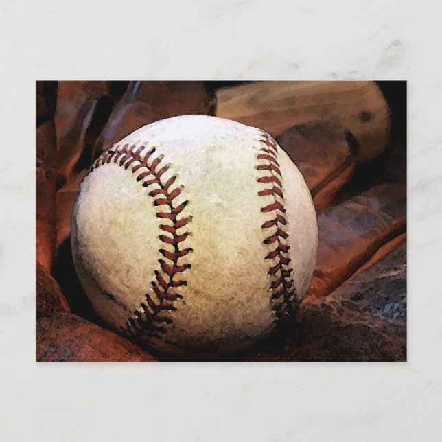 Baseball Artwork Vykort (Framsida)