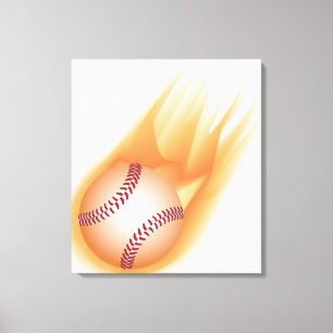baseball avfyrar canvastryck