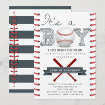 Baseball Baby Shower Det är en pojke
