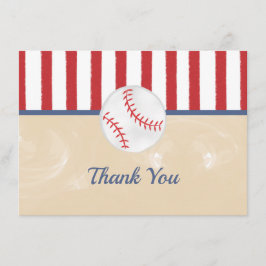 Baseball Baby Shower eller Birthday Tackkort Tack Kort