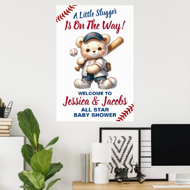 Baseball Baby Shower Poster (Hemmakontoret)