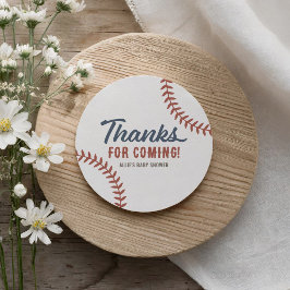 Baseball Baby Shower Runt Klistermärke